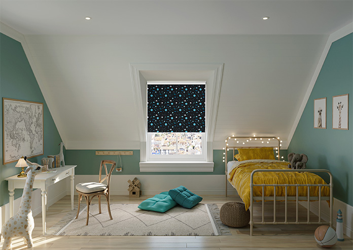 Space Explorer, Interstellar Teal - Roller Blind - Image 8